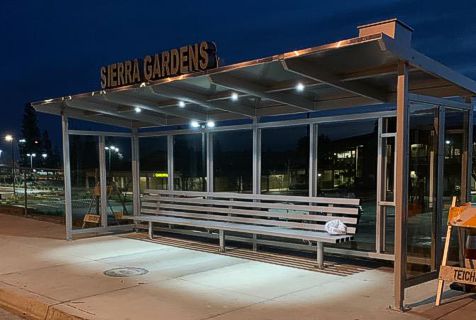 Solar Bus Shelter Lighting